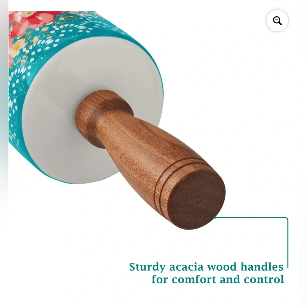 The Pioneer 19.9 in Ceramic French Rolling Pin - Picture 3 of 7